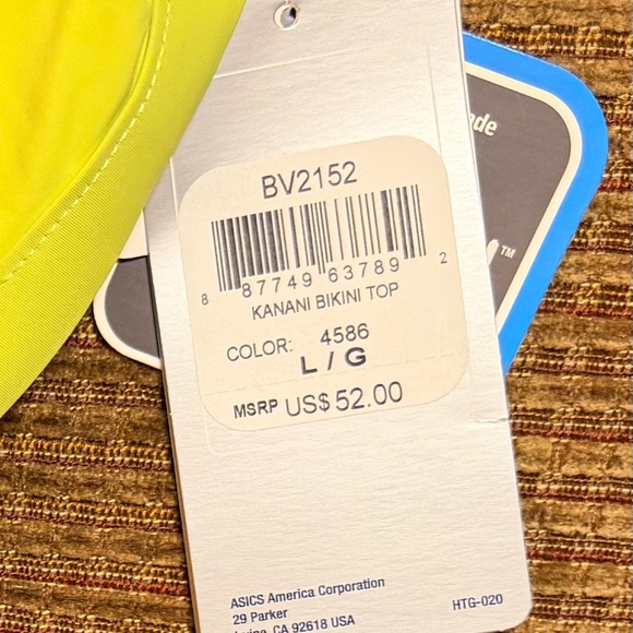 ASICS Kanani Reversible Athletic Bikini Set NWT-size Large - Picture 10 of 11